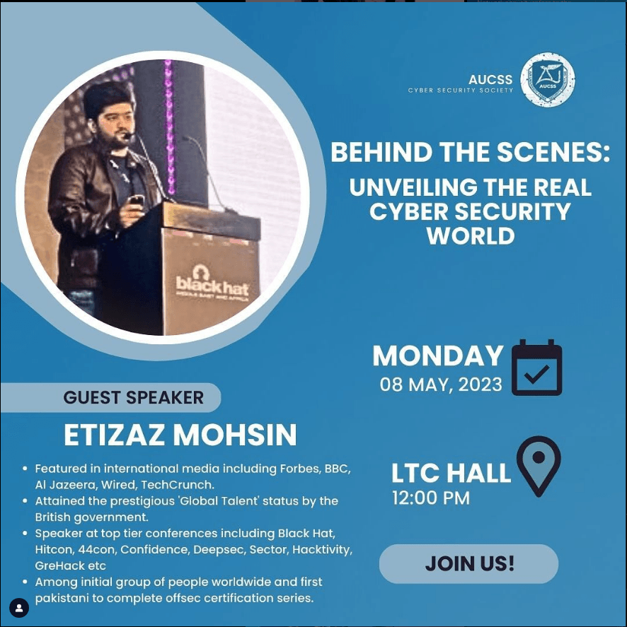 Etizaz Mohsin Tech Talk